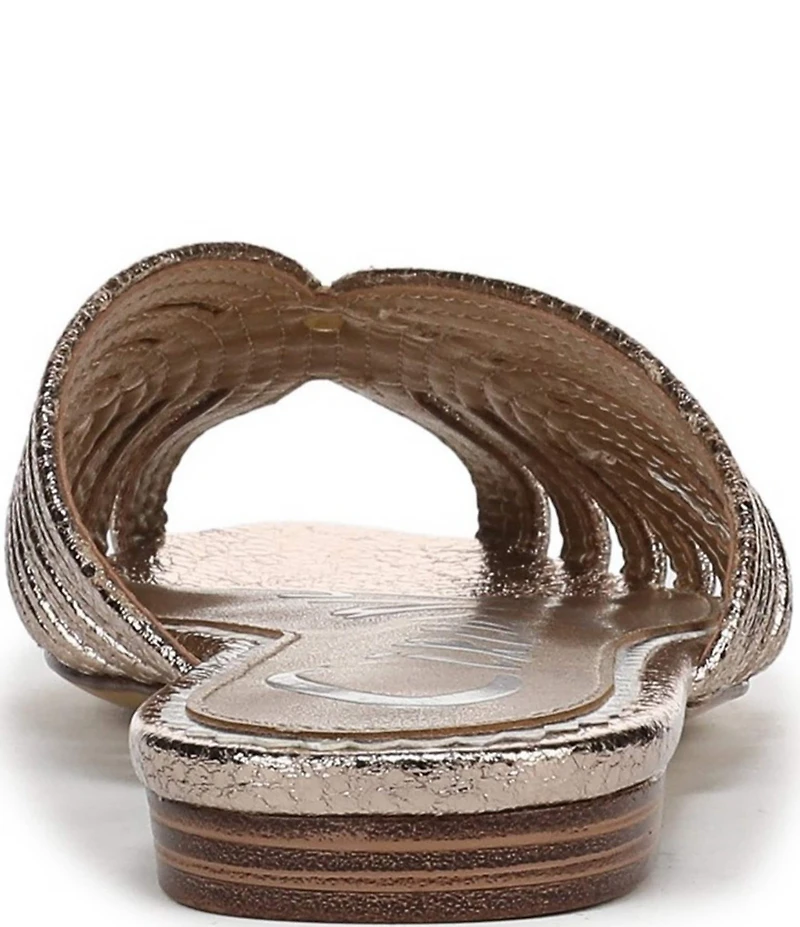 Circus NY by Sam Edelman Kathleen Crushed Metallic Strappy Mules