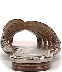 Circus NY by Sam Edelman Kathleen Crushed Metallic Strappy Mules