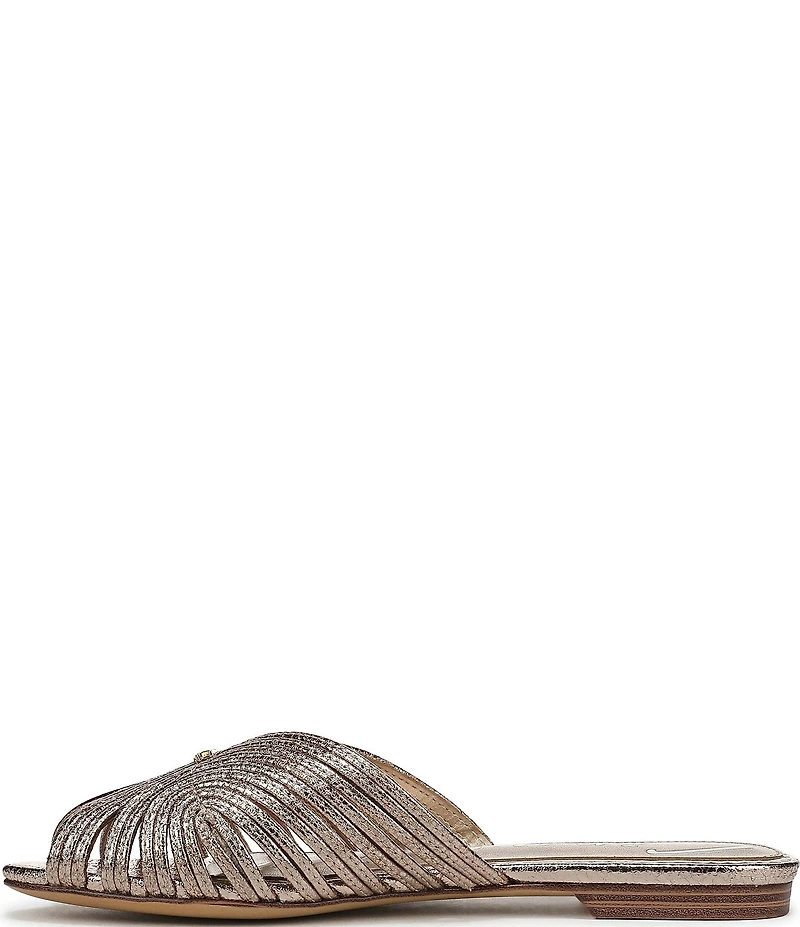 Circus NY by Sam Edelman Kathleen Crushed Metallic Strappy Mules