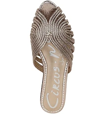 Circus NY by Sam Edelman Kathleen Crushed Metallic Strappy Mules