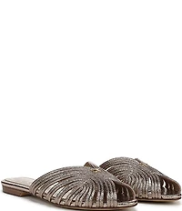 Circus NY by Sam Edelman Kathleen Crushed Metallic Strappy Mules