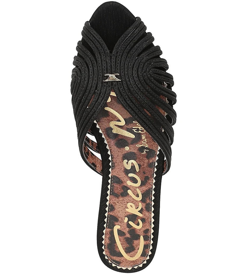 Circus NY by Sam Edelman Kathleen Leopard Lined Strappy Mules