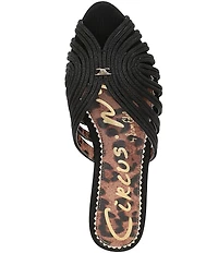 Circus NY by Sam Edelman Kathleen Leopard Lined Strappy Mules