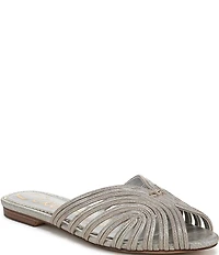 Circus NY by Sam Edelman Kathleen Metallic Melange Strappy Mules