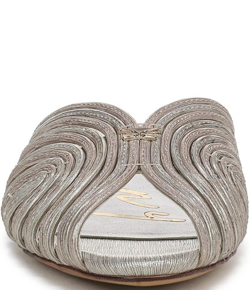 Circus NY by Sam Edelman Kathleen Metallic Melange Strappy Mules