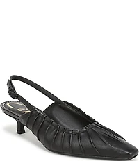 Circus NY by Sam Edelman Katia Ruched Slingback Kitten Heel Pumps