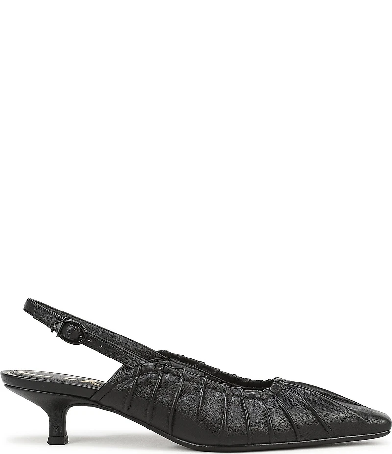 Circus NY by Sam Edelman Katia Ruched Slingback Kitten Heel Pumps