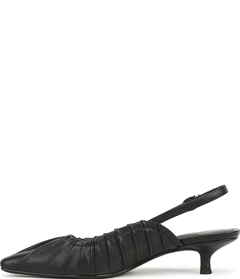 Circus NY by Sam Edelman Katia Ruched Slingback Kitten Heel Pumps