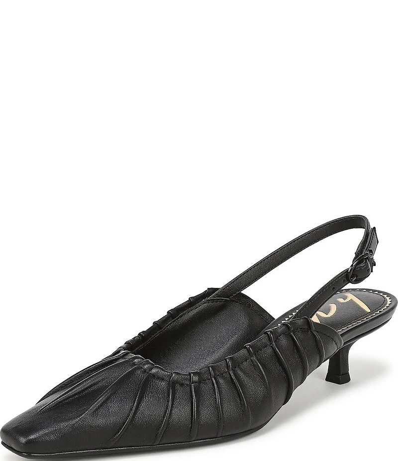Circus NY by Sam Edelman Katia Ruched Slingback Kitten Heel Pumps