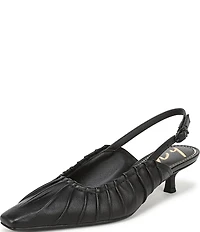 Circus NY by Sam Edelman Katia Ruched Slingback Kitten Heel Pumps