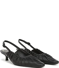 Circus NY by Sam Edelman Katia Ruched Slingback Kitten Heel Pumps