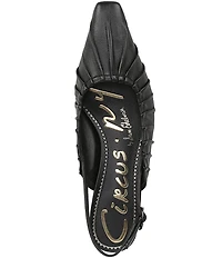 Circus NY by Sam Edelman Katia Ruched Slingback Kitten Heel Pumps