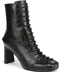 Circus NY by Sam Edelman Kendra Glossy Lace Up Dress Booties