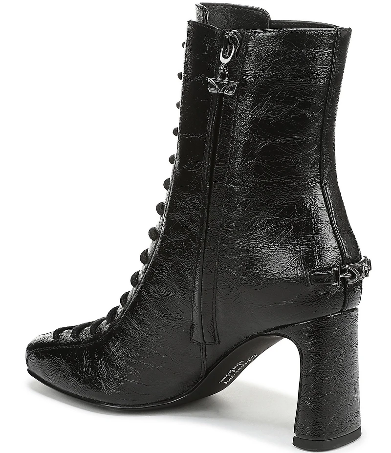 Circus NY by Sam Edelman Kendra Glossy Lace Up Dress Booties