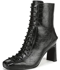 Circus NY by Sam Edelman Kendra Glossy Lace Up Dress Booties