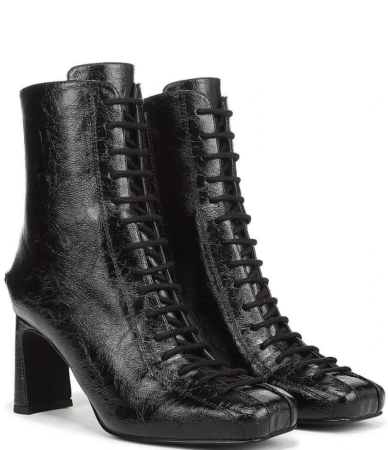 Circus NY by Sam Edelman Kendra Glossy Lace Up Dress Booties