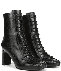 Circus NY by Sam Edelman Kendra Glossy Lace Up Dress Booties