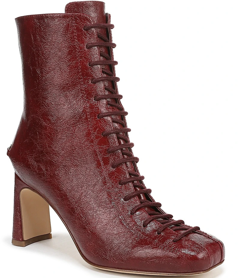Circus NY by Sam Edelman Kendra Glossy Lace Up Dress Booties