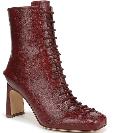 Circus NY by Sam Edelman Kendra Glossy Lace Up Dress Booties