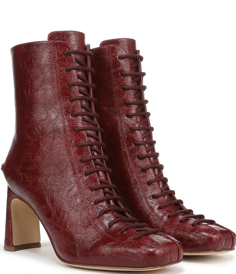 Circus NY by Sam Edelman Kendra Glossy Lace Up Dress Booties