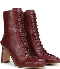 Circus NY by Sam Edelman Kendra Glossy Lace Up Dress Booties