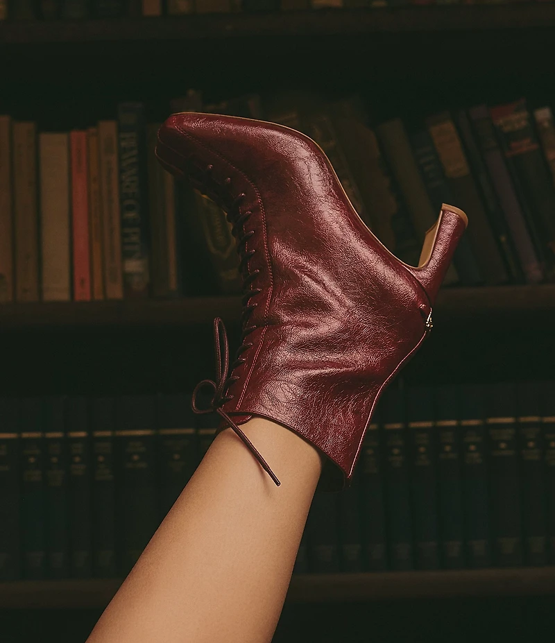 Circus NY by Sam Edelman Kendra Glossy Lace Up Dress Booties