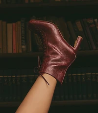 Circus NY by Sam Edelman Kendra Glossy Lace Up Dress Booties