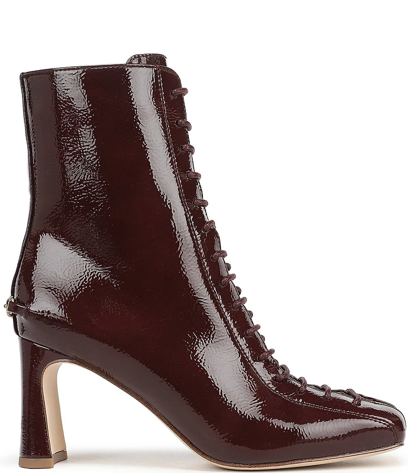 Circus NY by Sam Edelman Kendra Patent Lace Up Dress Booties