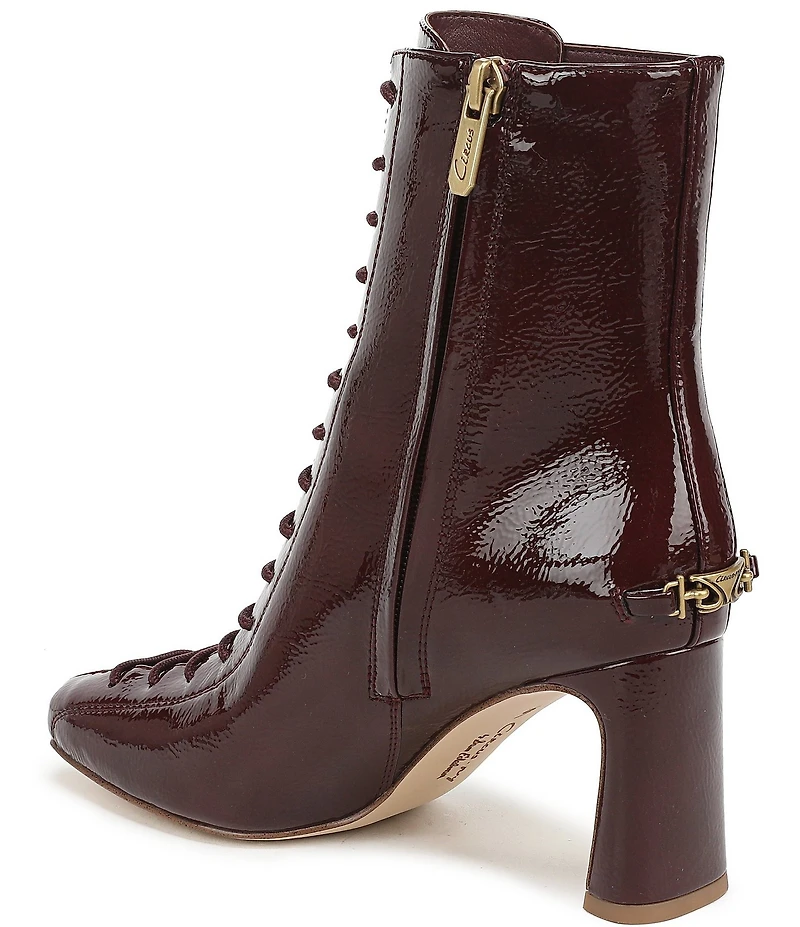 Circus NY by Sam Edelman Kendra Patent Lace Up Dress Booties