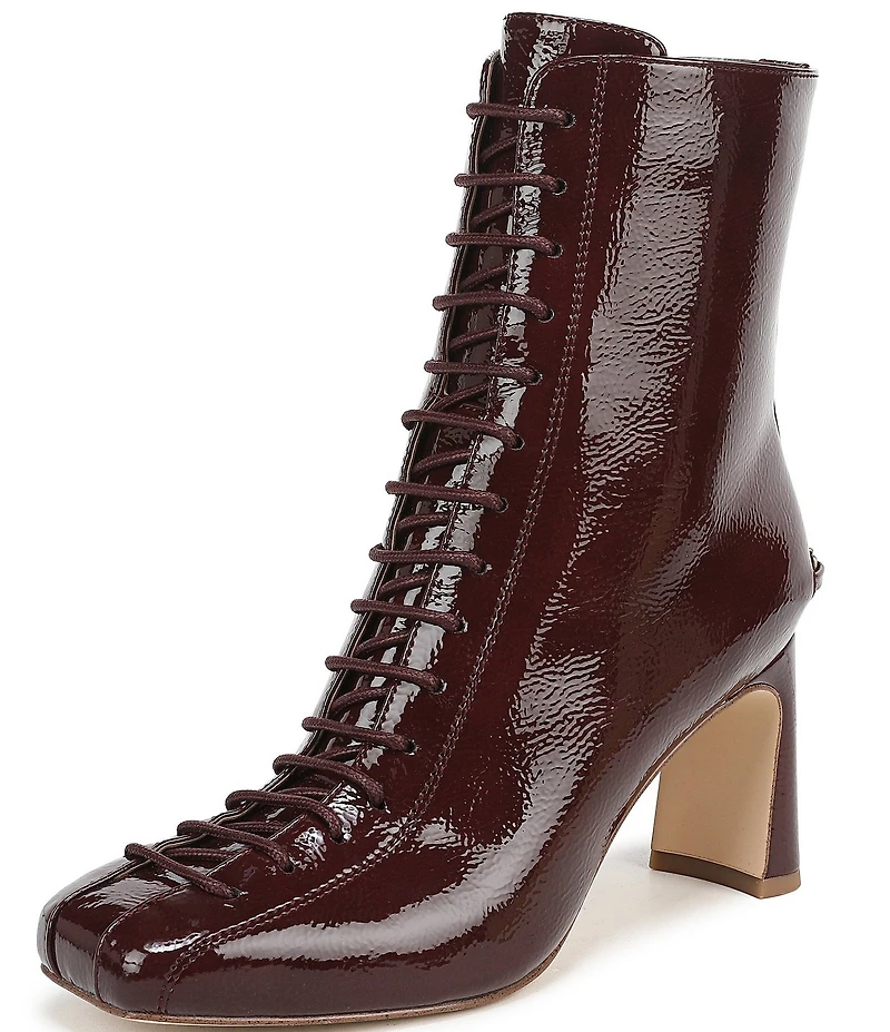 Circus NY by Sam Edelman Kendra Patent Lace Up Dress Booties