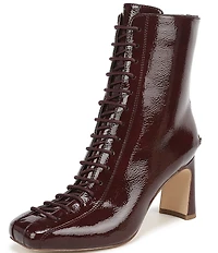 Circus NY by Sam Edelman Kendra Patent Lace Up Dress Booties