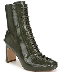 Circus NY by Sam Edelman Kendra Patent Lace Up Dress Booties
