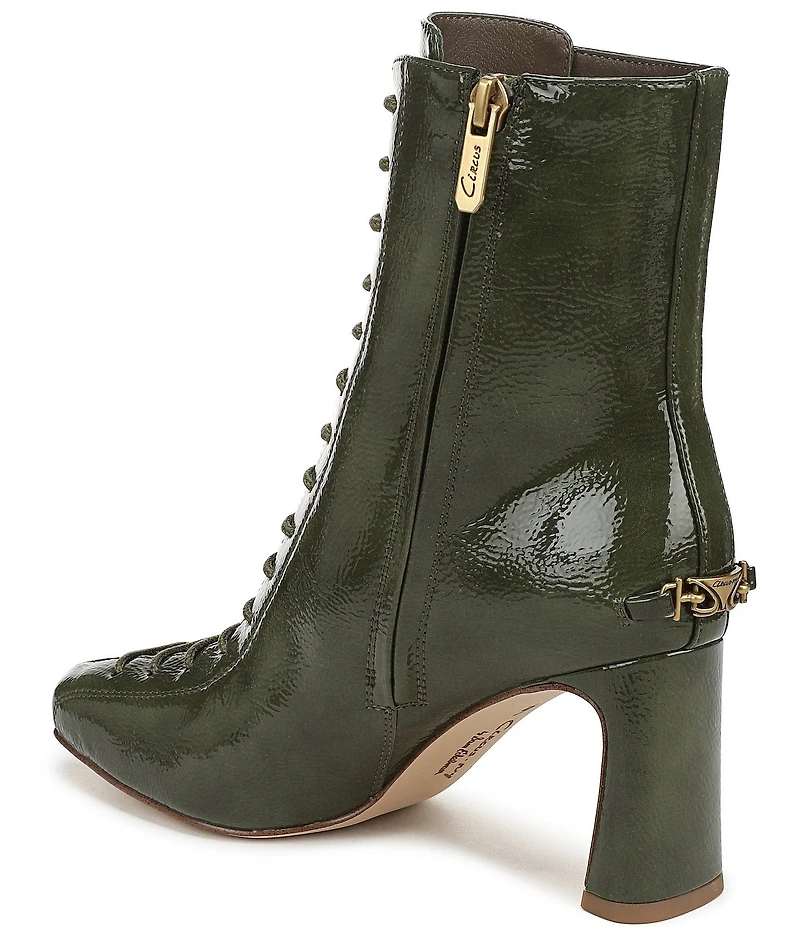 Circus NY by Sam Edelman Kendra Patent Lace Up Dress Booties