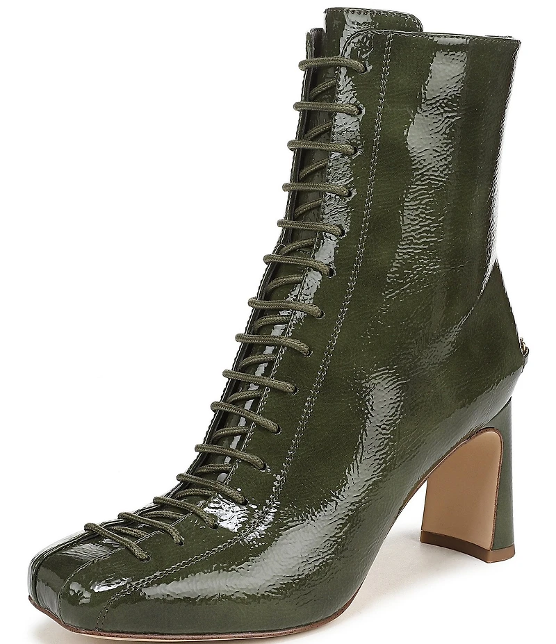 Circus NY by Sam Edelman Kendra Patent Lace Up Dress Booties