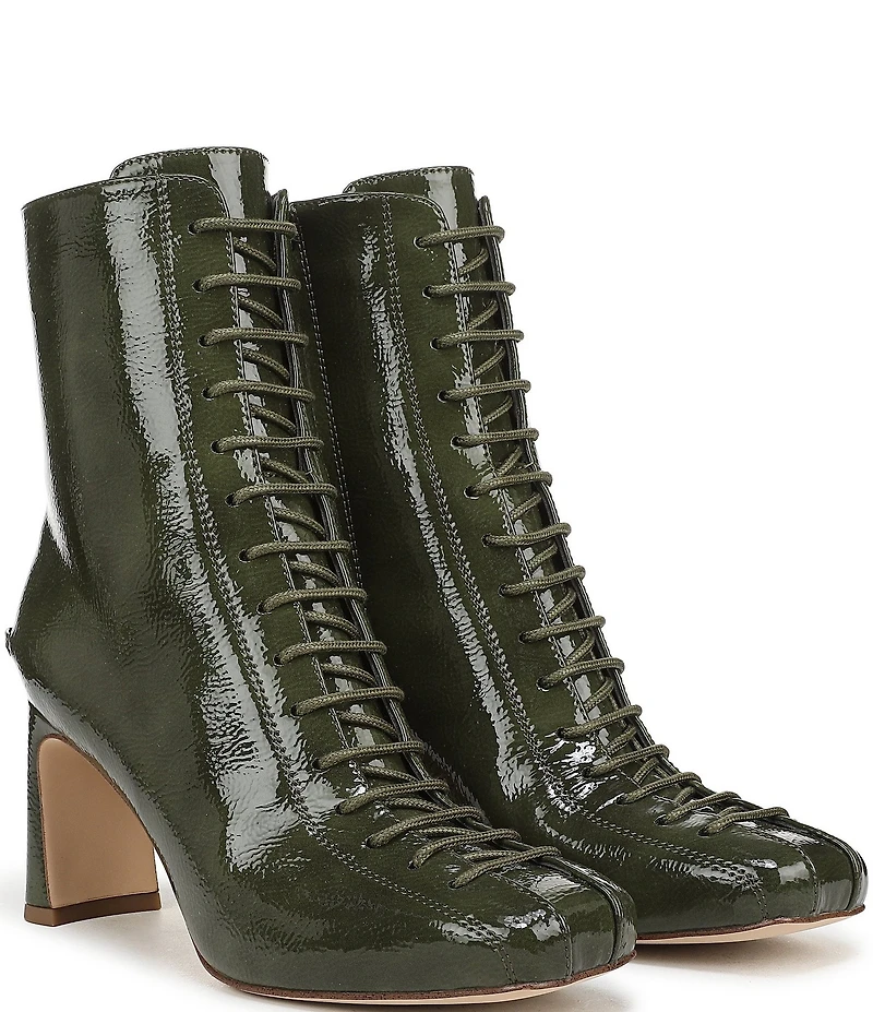 Circus NY by Sam Edelman Kendra Patent Lace Up Dress Booties