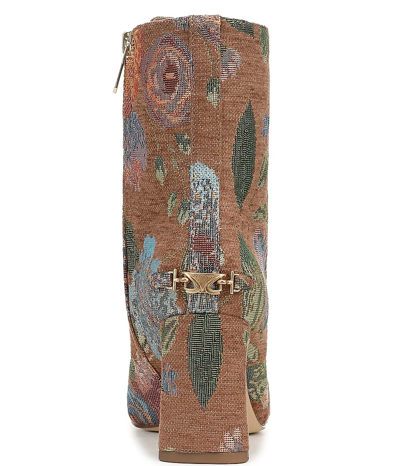Circus NY by Sam Edelman Kendra Tapestry Floral Fabric Lace Up Dress Booties