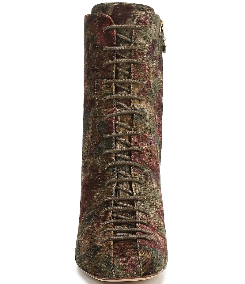 Circus NY by Sam Edelman Kendra Tapestry Floral Lace Up Dress Booties