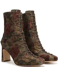 Circus NY by Sam Edelman Kendra Tapestry Floral Lace Up Dress Booties