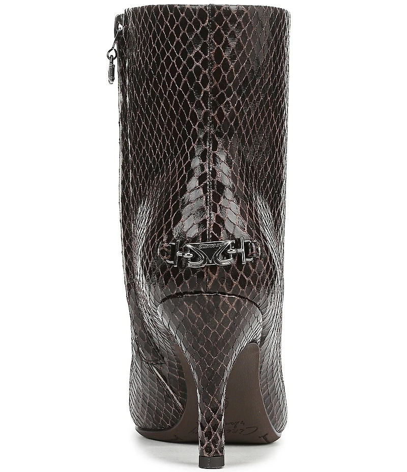 Circus NY by Sam Edelman Laura Snake Embossed Dress Booties