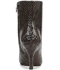 Circus NY by Sam Edelman Laura Snake Embossed Dress Booties
