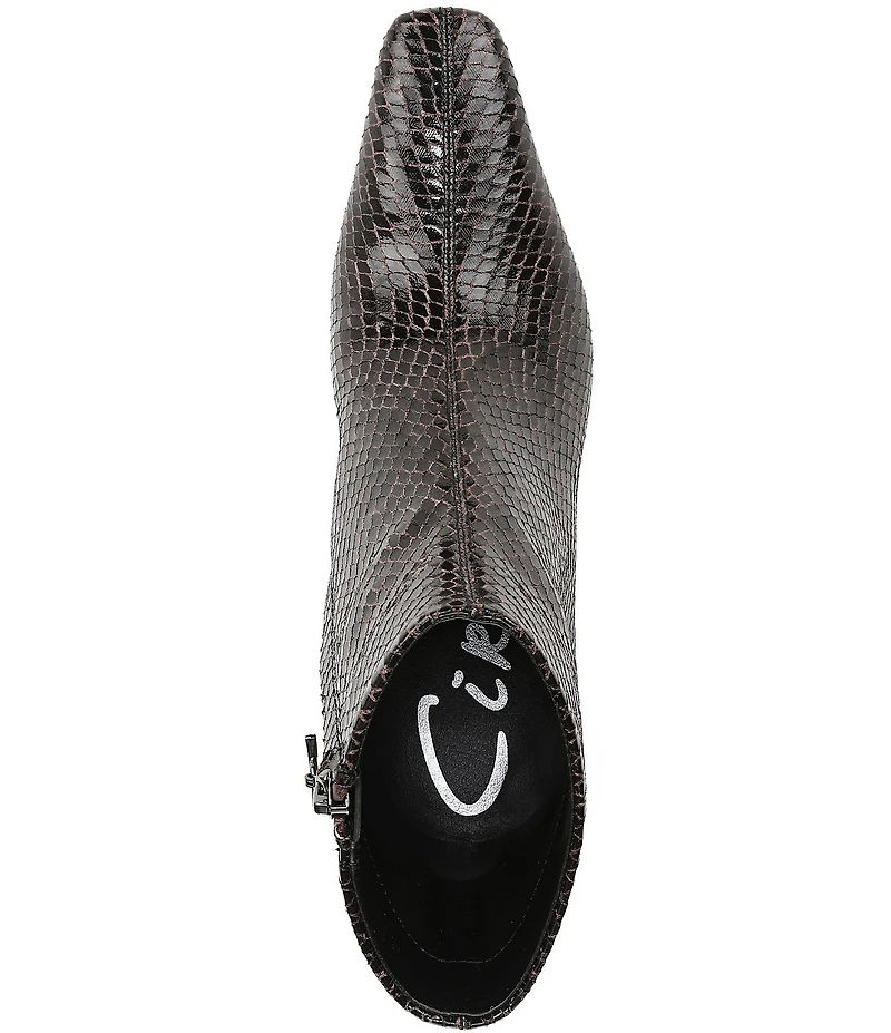 Circus NY by Sam Edelman Laura Snake Embossed Dress Booties