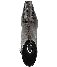 Circus NY by Sam Edelman Laura Snake Embossed Dress Booties