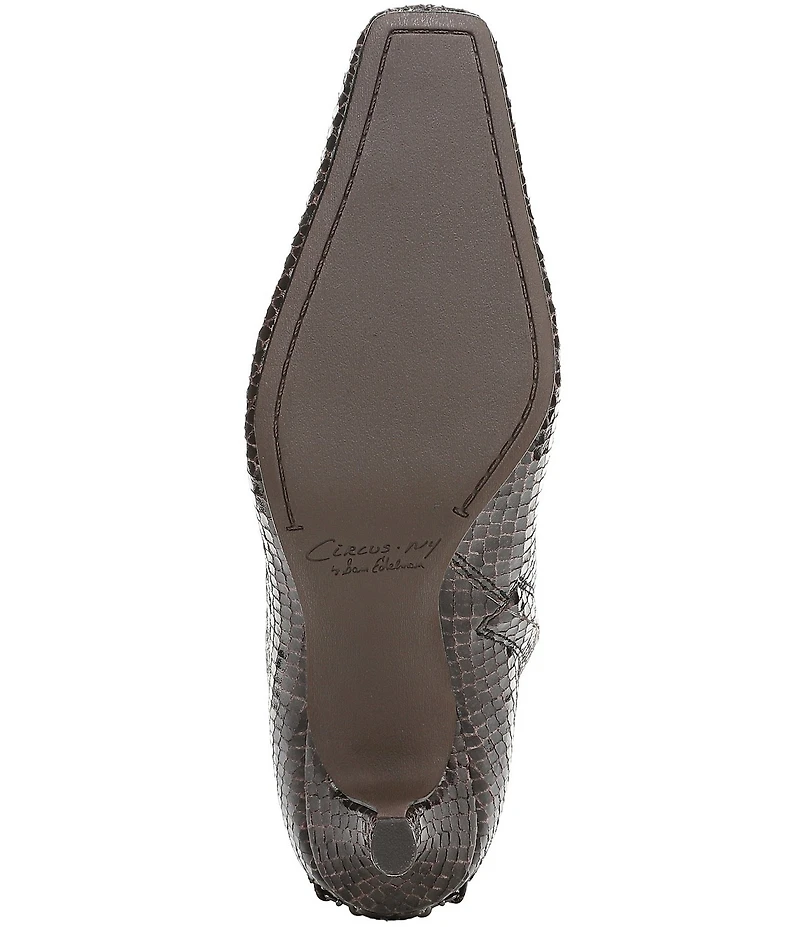 Circus NY by Sam Edelman Laura Snake Embossed Dress Booties