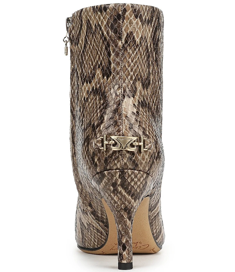 Circus NY by Sam Edelman Laura Snake Print Dress Booties