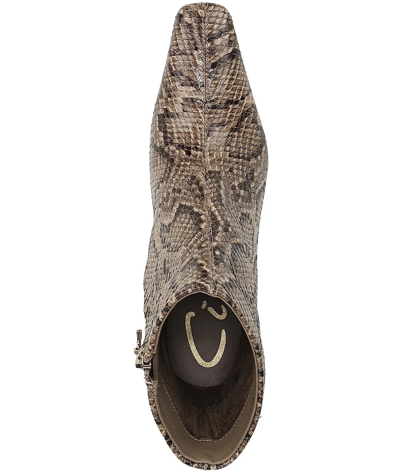 Circus NY by Sam Edelman Laura Snake Print Dress Booties