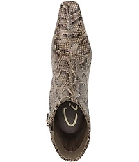 Circus NY by Sam Edelman Laura Snake Print Dress Booties