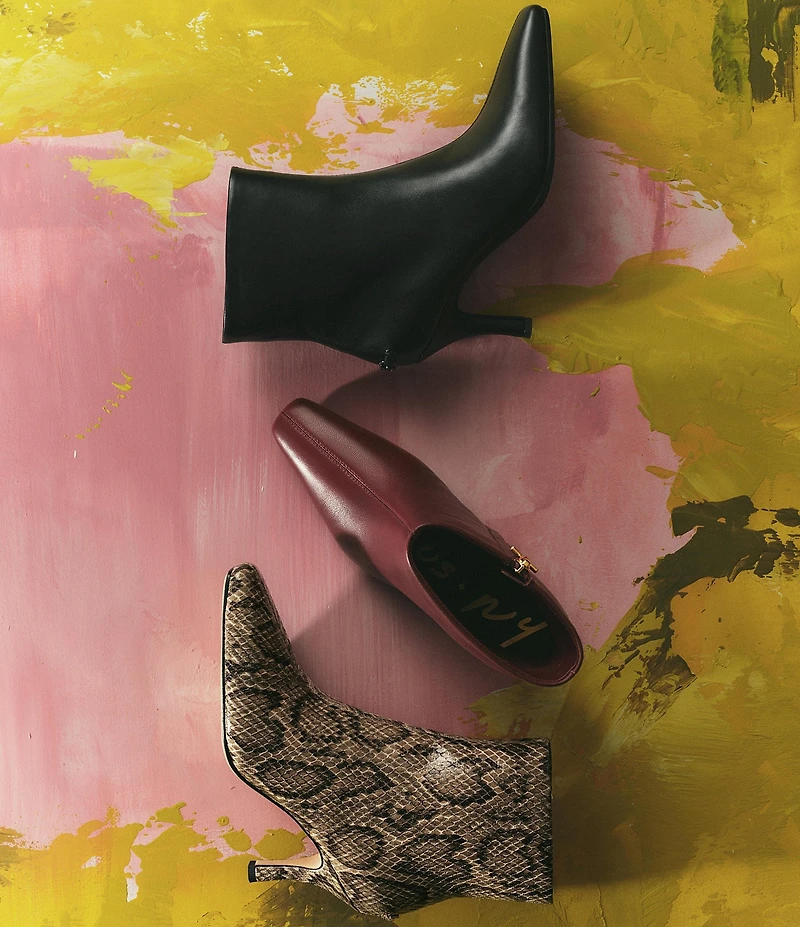 Circus NY by Sam Edelman Laura Snake Print Dress Booties