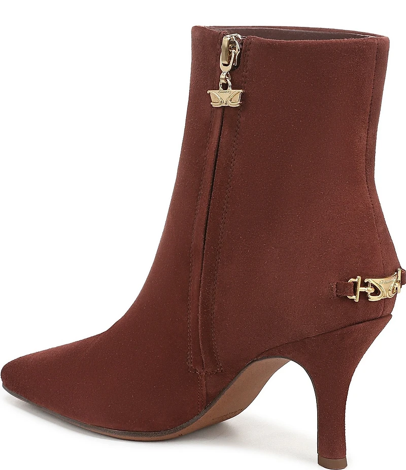 Circus NY by Sam Edelman Laura Suede Pointed Toe Kitten Heel Booties