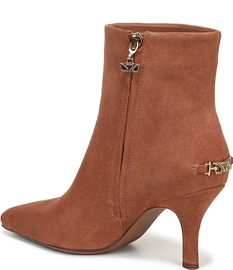 Circus NY by Sam Edelman Laura Suede Pointed Toe Kitten Heel Booties