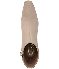 Circus NY by Sam Edelman Laura Suede Pointed Toe Kitten Heel Booties